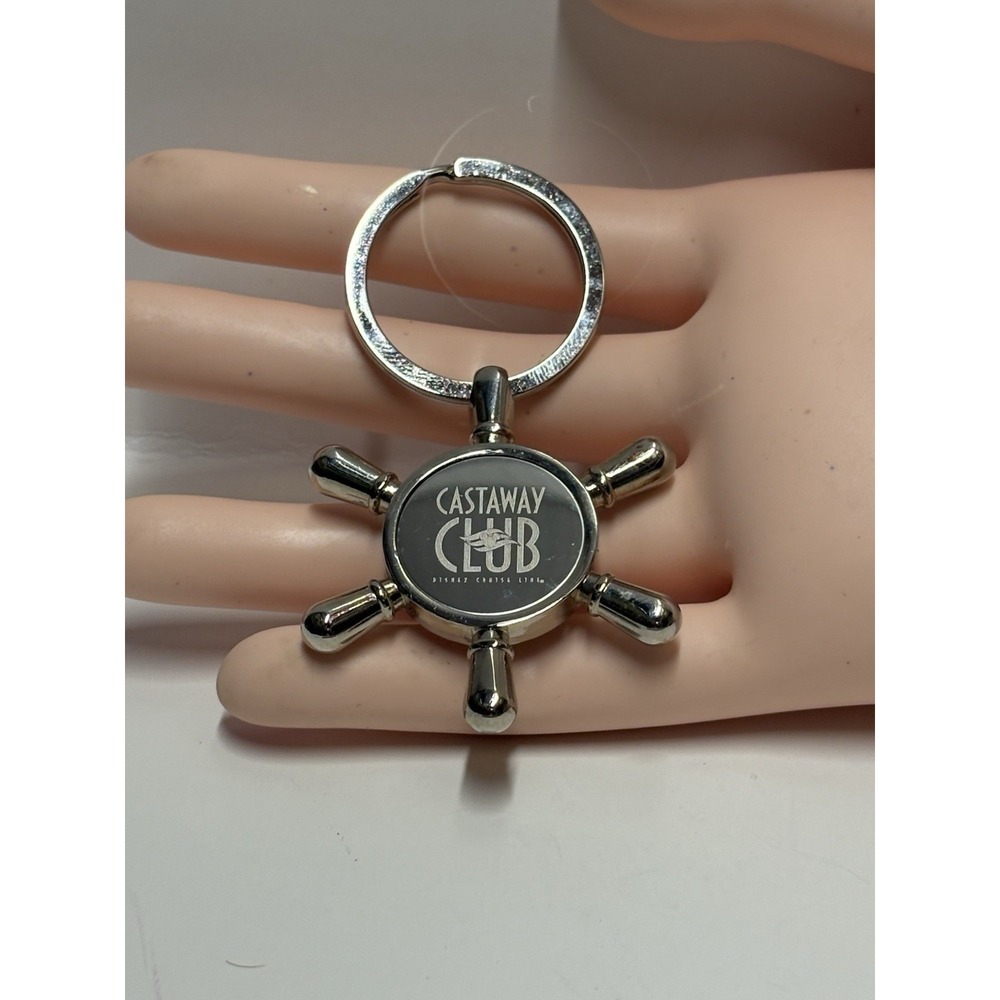 DCL Disney Cruise Line Ship Metal Steering Wheel‎ Keyring Keychain - Picture 4 of 7